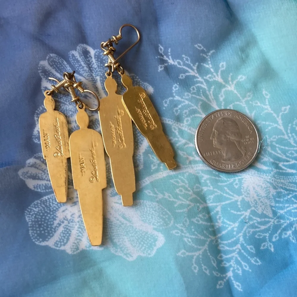 Beautiful laurel burch (Man and Woman) earrings - Picture 3 of 3